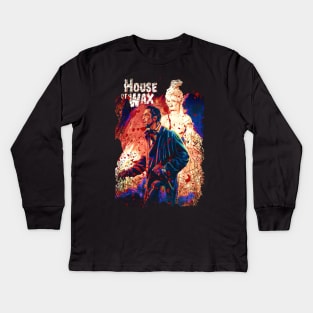 Vincent's Vision Unmasking The Terrors Within House Of Wax Kids Long Sleeve T-Shirt